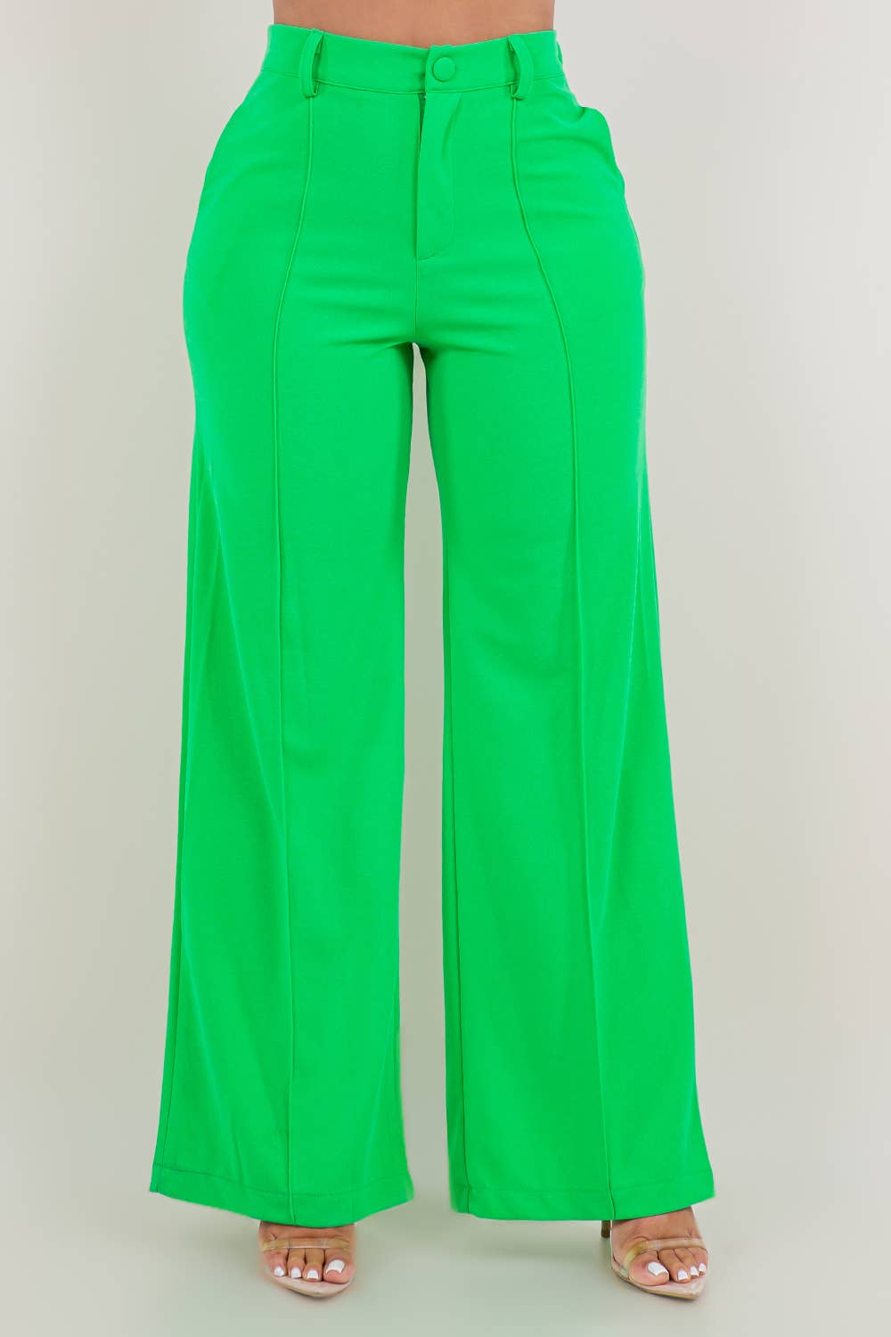 Fashion Space - Wholesale Pants - Women's - Women's Loose Fit Solid Pants1