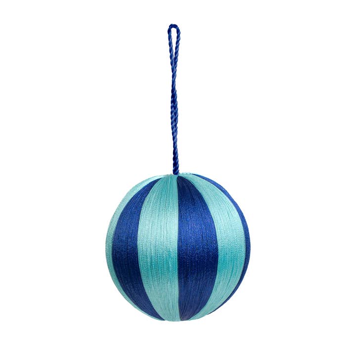 Stripe Bauble L 4" (STOCK) for wholesale by YOD&CO