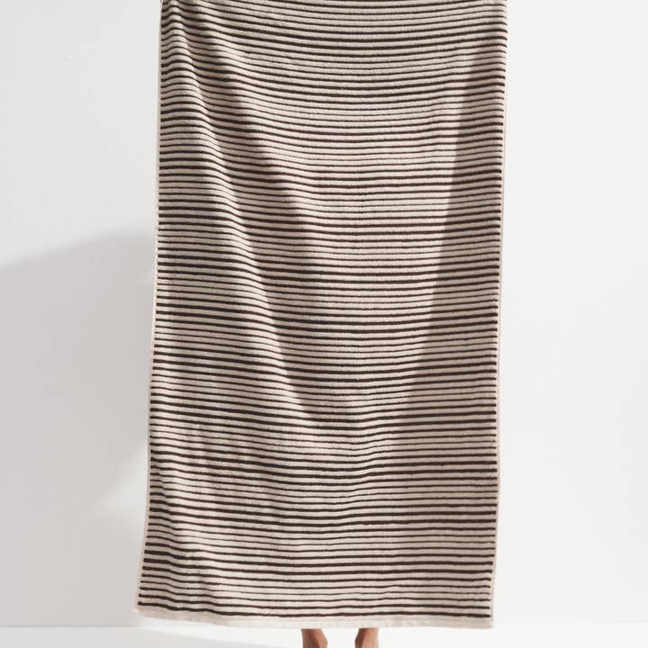 Fridah Worldwide - Wholesale Hand towel - Hand Towel - Salento Stripe Affogatto