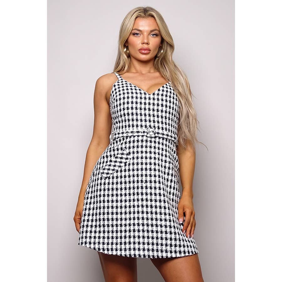 CEFIAN FASHION - Wholesale Dress - Women's - EASTER COCO TWEED MINI DRESS8