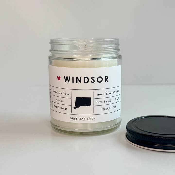White Windsor, CT Candle for wholesale on Faire1