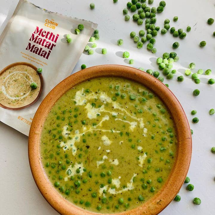 The Cumin Club - Wholesale Shelf Stable Prepared Meal - The Cumin Club - Methi Matar Malai Ready to Eat Indian Meal 3