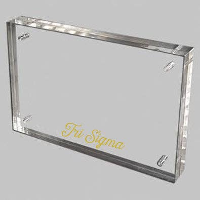 Over The Moon Greek - Wholesale Picture Frame - Sorority Acrylic Frame with Gold Foil Lettering16