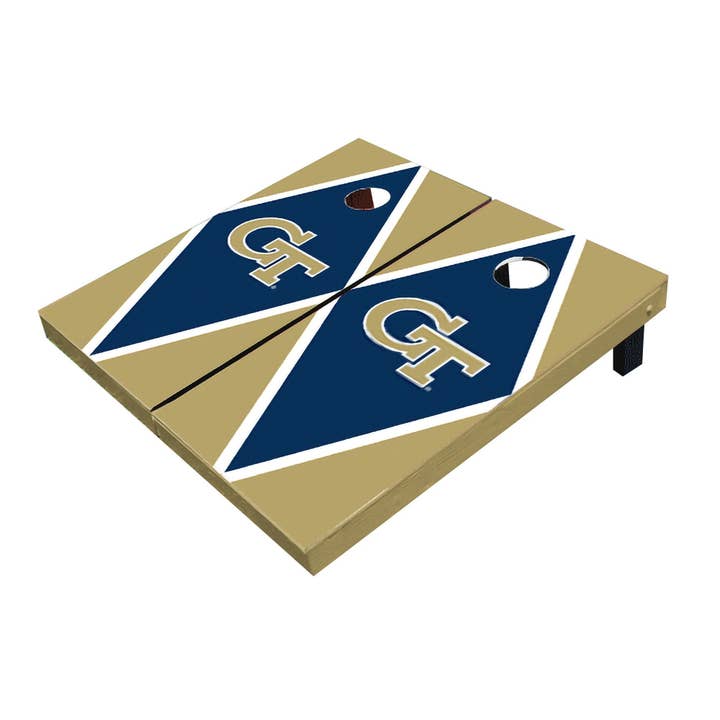 Ensemble de planches de cornhole Georgia GT Yellow Jackets Diamond pour la vente par Skip's Garage