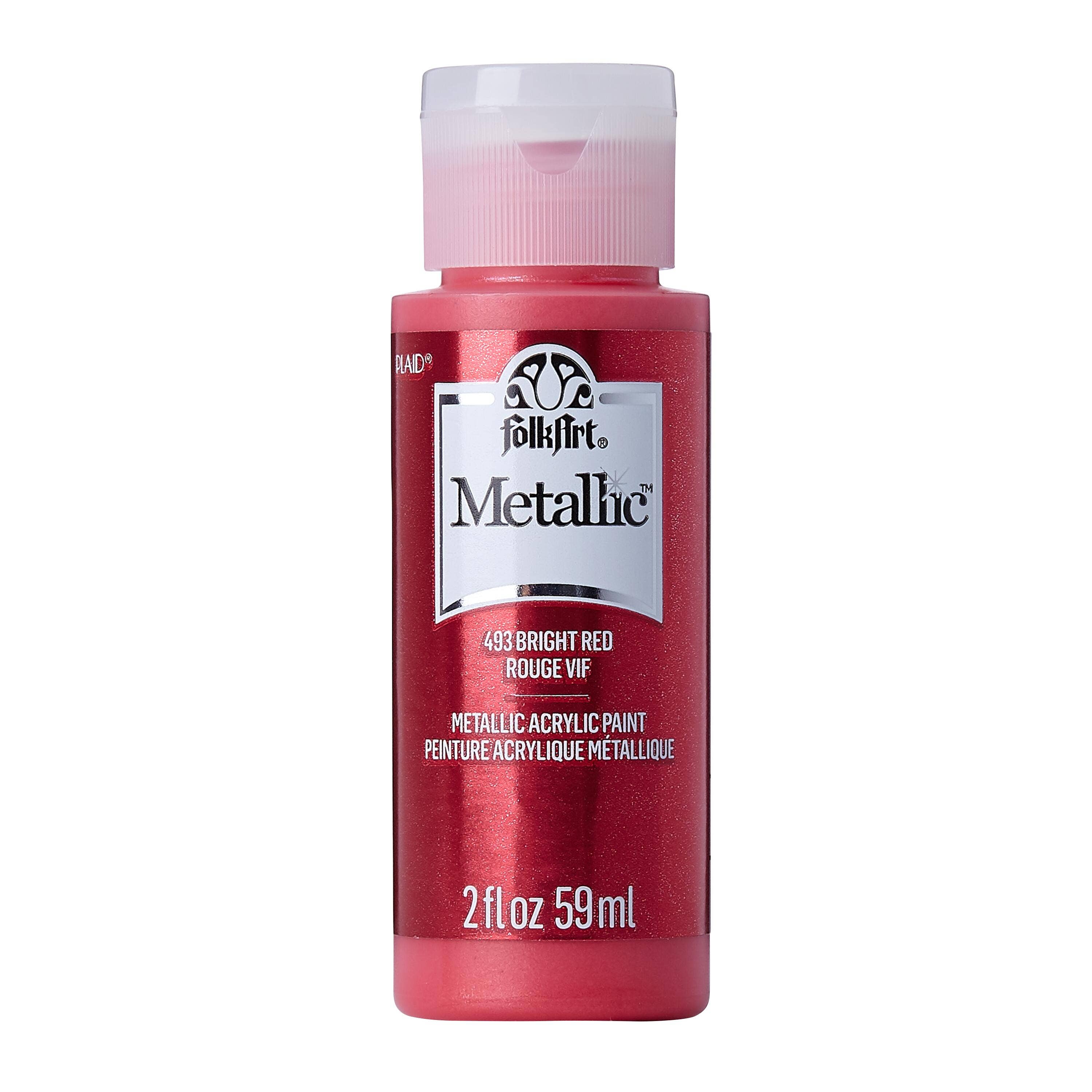 Plaid Crafts - Wholesale Acrylic Paint - FolkArt ® Metallic Acrylic Paint, 2 oz. 2