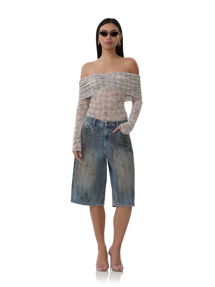 Lilith Top - Lace Plaid for wholesale on Faire