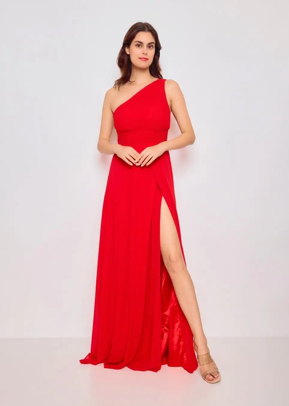 Eva & Lola - Epsilonn - Wholesale Gown - Women's - Long dress with slit at the thighs - R138625