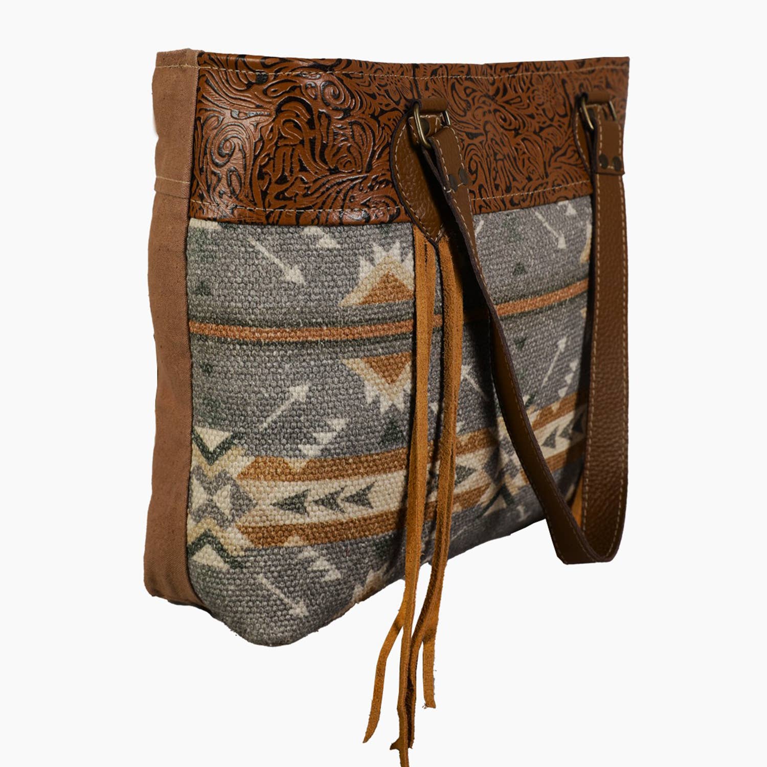 Hopofly Bags - Wholesale Tote Bag - Women's - Canvas & Leather Women's Fany Tote Bag1