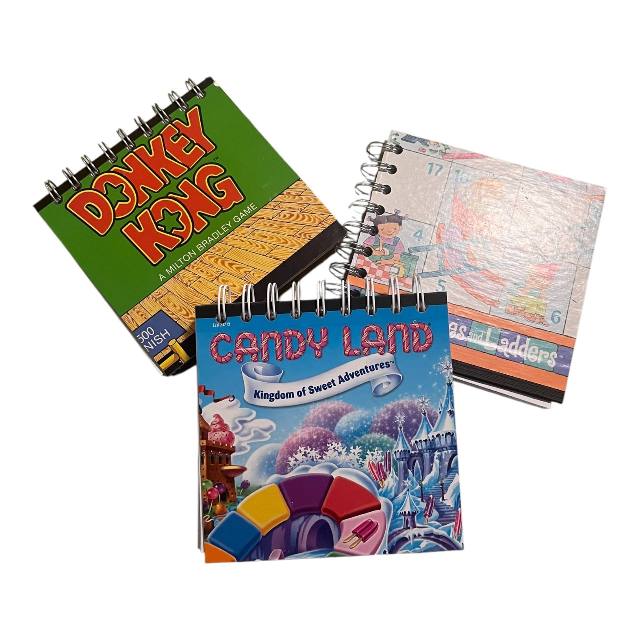 StuckOnU Art - Wholesale Journal/Diary - Upcycled Hand Made Board Game (5x5") Journal (min 5)2