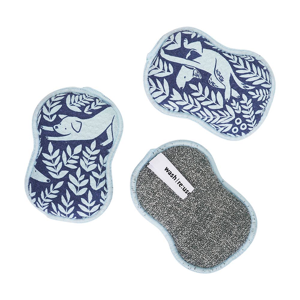 Once Again Home Co. - Wholesale Cleaning Sponge - RE:usable Sponges (Set of 3) - Nuthatch Dog Park2