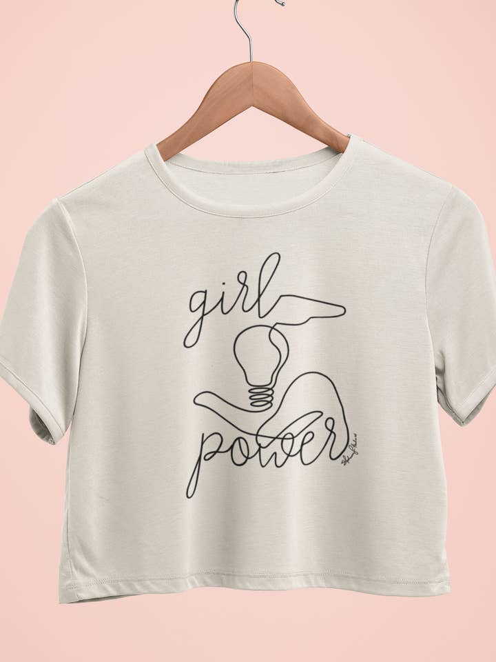 Girl Power Sketched Graphic Tee for wholesale by NG Creative