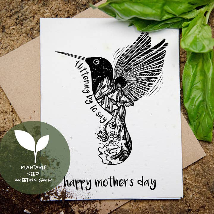 Happy Mother's Day, Plantable Seed Greeting Card for wholesale by Mountain Mornings