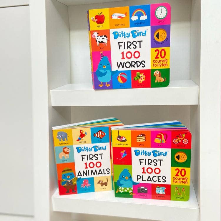 Ditty Bird Europe - Wholesale Baby & Toddler Book (0-2) - Ditty Bird Baby Educational book Best toy: First 100 Words7