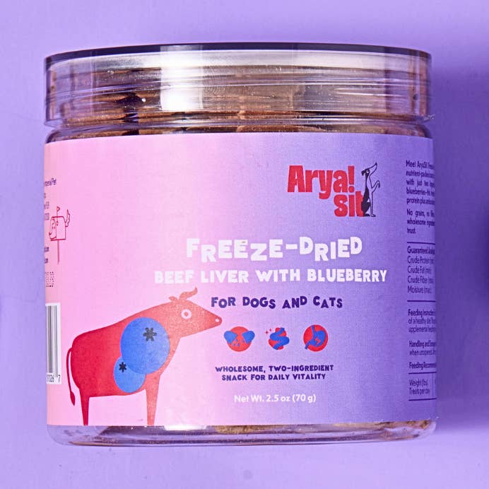 Freeze-Dried Beef Liver with Blueberry for wholesale by Arya Sit!