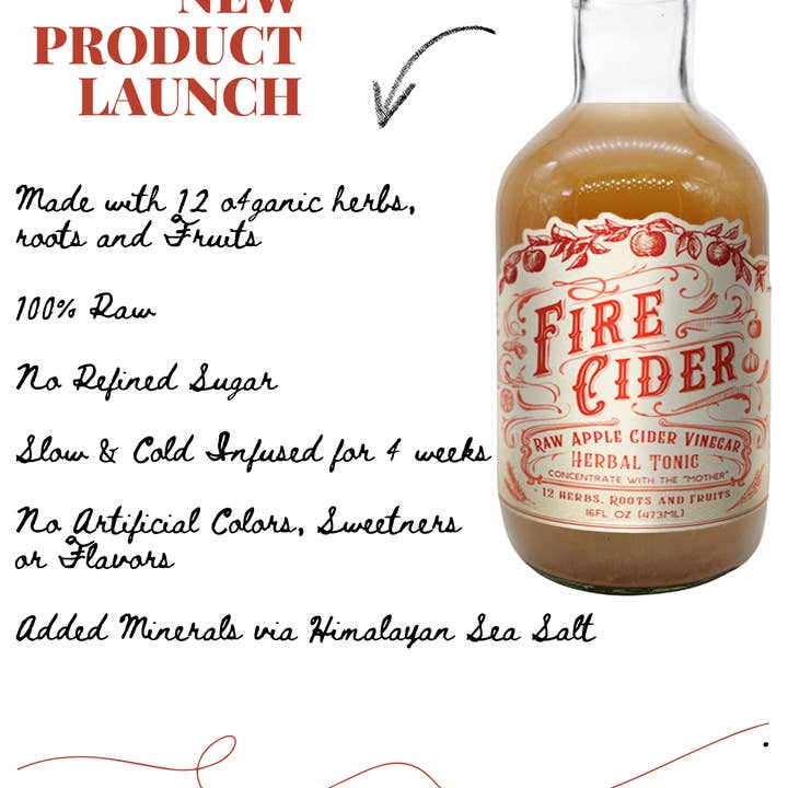 Roots And Leaves - Wholesale Wellness Juice/Tonic - Fire Cider- 2 sizes