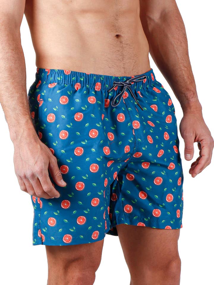 ADMAS heren zwemshort met sinaasappelprint voor wholesale door ADMAS