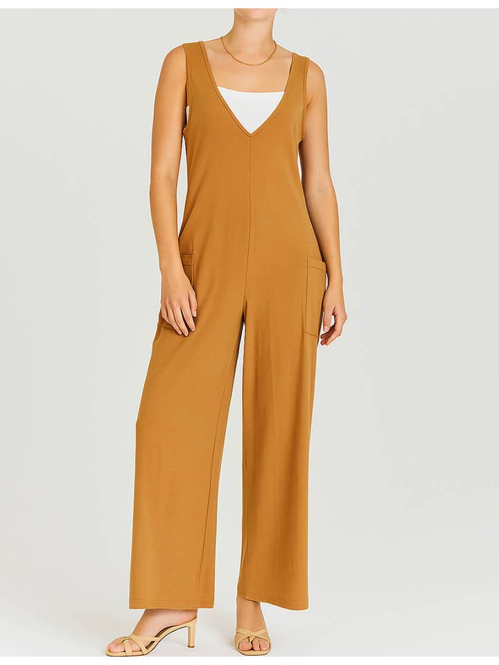 Sweetkama - Vendita all'ingrosso Tuta intera - Donna - Tuta da donna a due spalle solida quotidiana SKJ23848