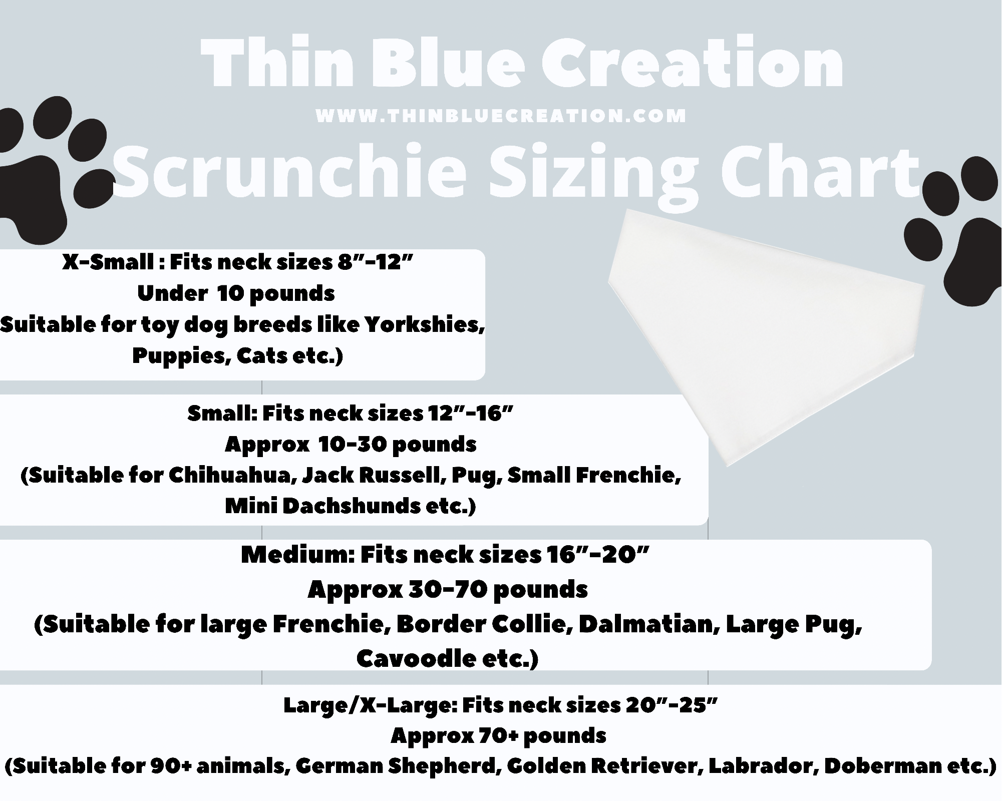 Bark ‘nd Blue - Wholesale Pet Bandana - Dog - Autumn Scrunchie Bandana2