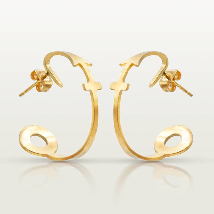 Large Creoles "Welcome" for wholesale by Marie-Louise Orlach