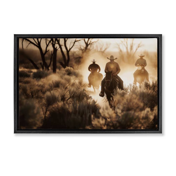 Cavalieri del West Cornice Fluttuante per la vendita all'ingrosso da parte di Stupell Industries