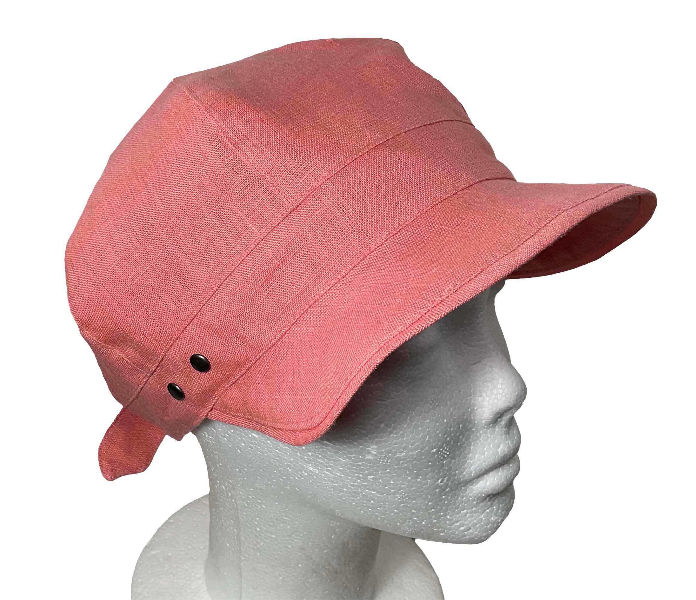 DCP Designs - Wholesale Newsboy/Schoolboy Hat - Women's - Linen Summer Cap, Newsboy style tie, Code HDC-L:10