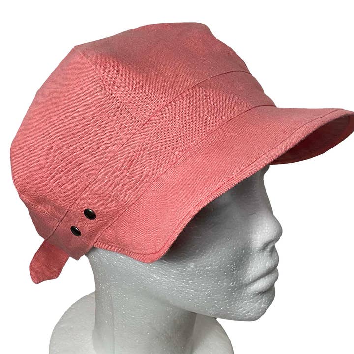 DCP Designs - Wholesale Newsboy/Schoolboy Hat - Women's - Linen Summer Cap, Newsboy style tie, Code HDC-L:10