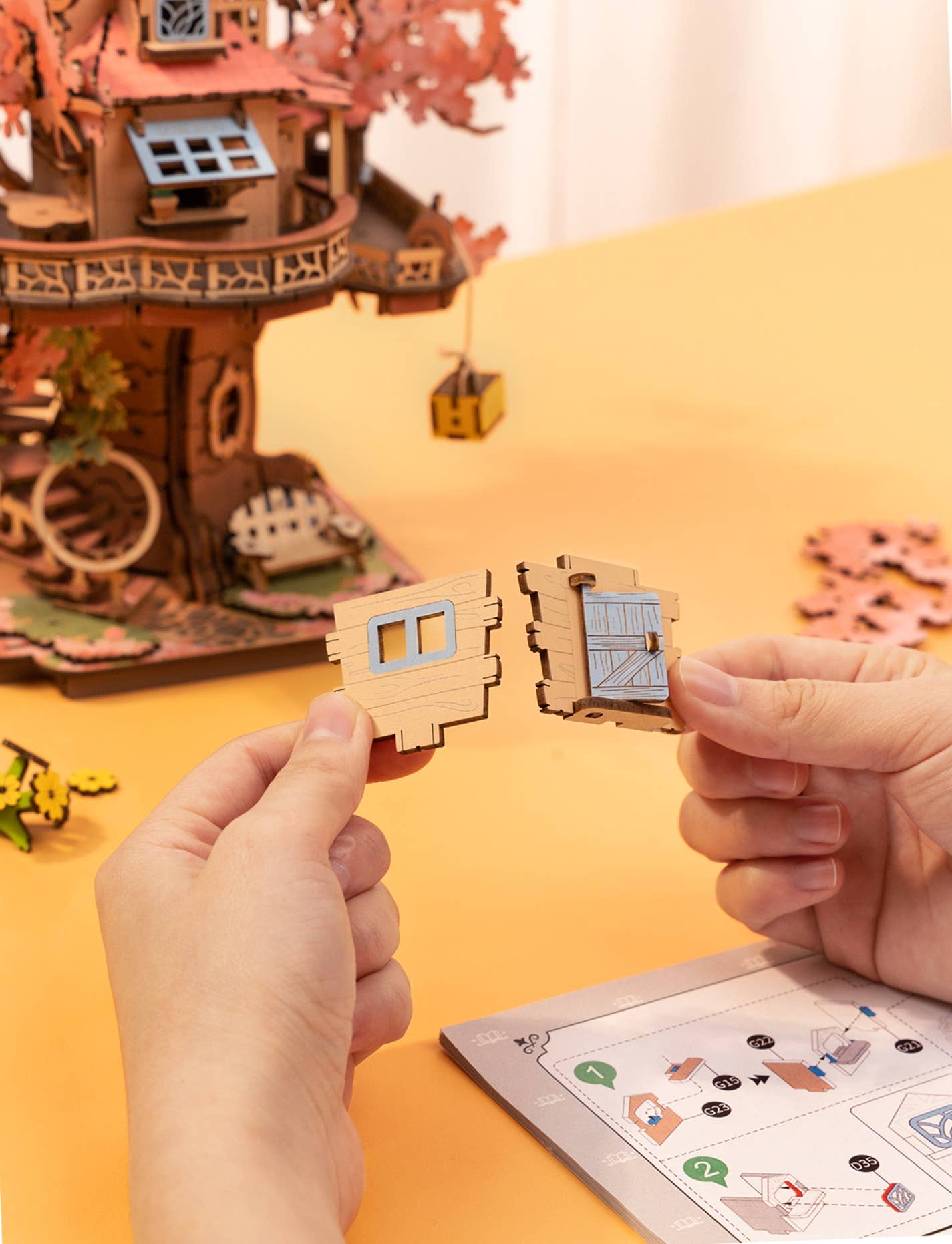 Wholesale Rolife Sakura Tree House 3D Puzzle Kit