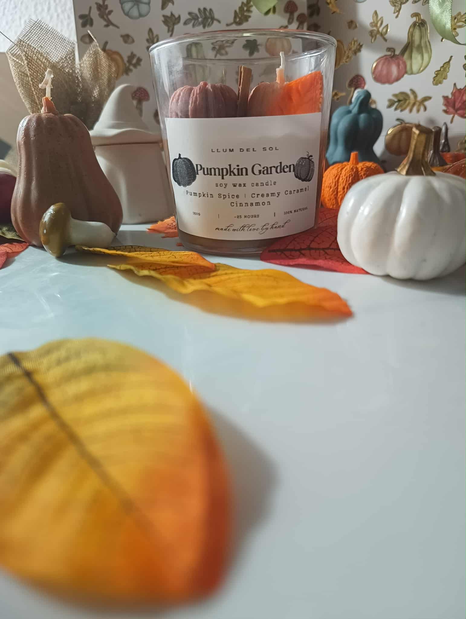 Llum del Sol - Wholesale Jar/Filled Candle - Pumpkin Candle Chai Candle – Pumpkin Spice, Creamy Caramel 5