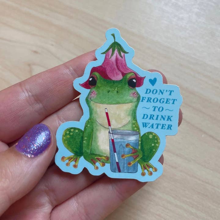 Skroget inte för att dricka vattenklistermärke för wholesale av The Curious Cactus