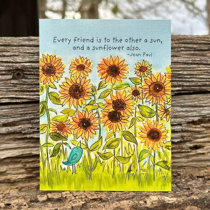 Merlebleu dans les tournesols pour la vente par Nan Van Art