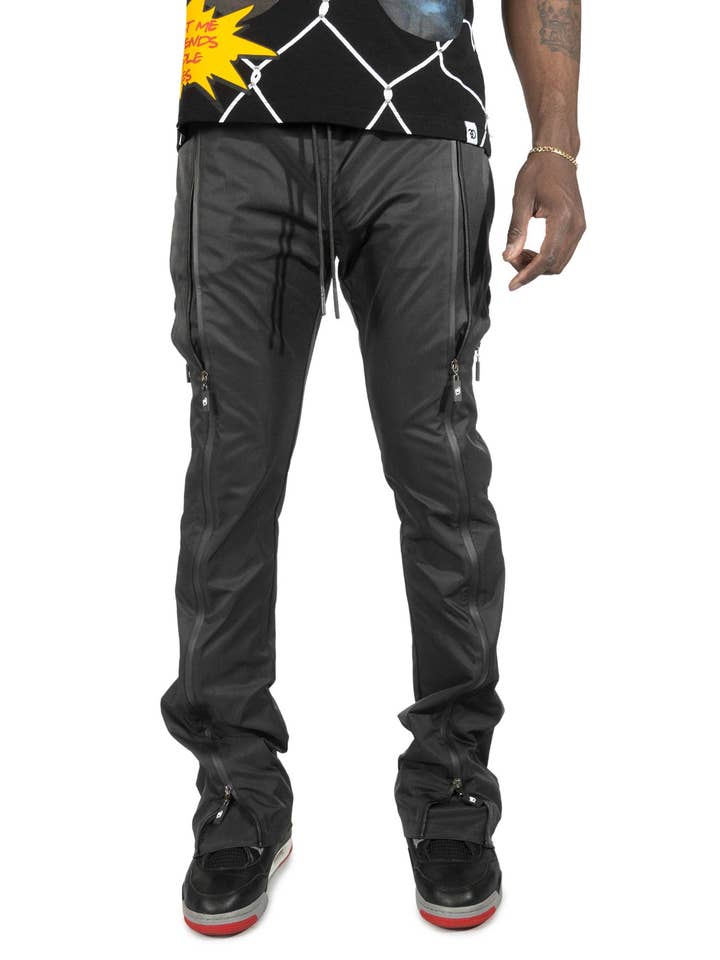 Pantalon en nylon Zerelly F1736 - Noir pour la vente par Frost Originals