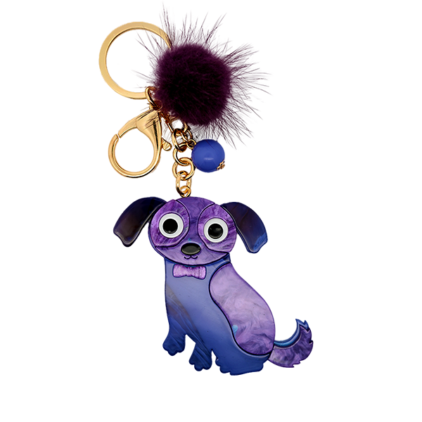 AMORINO SRL - Wholesale Keychain - Women's - RESIN KEYCHAIN WITH DOG AND HAIRBALL - FT2392F615