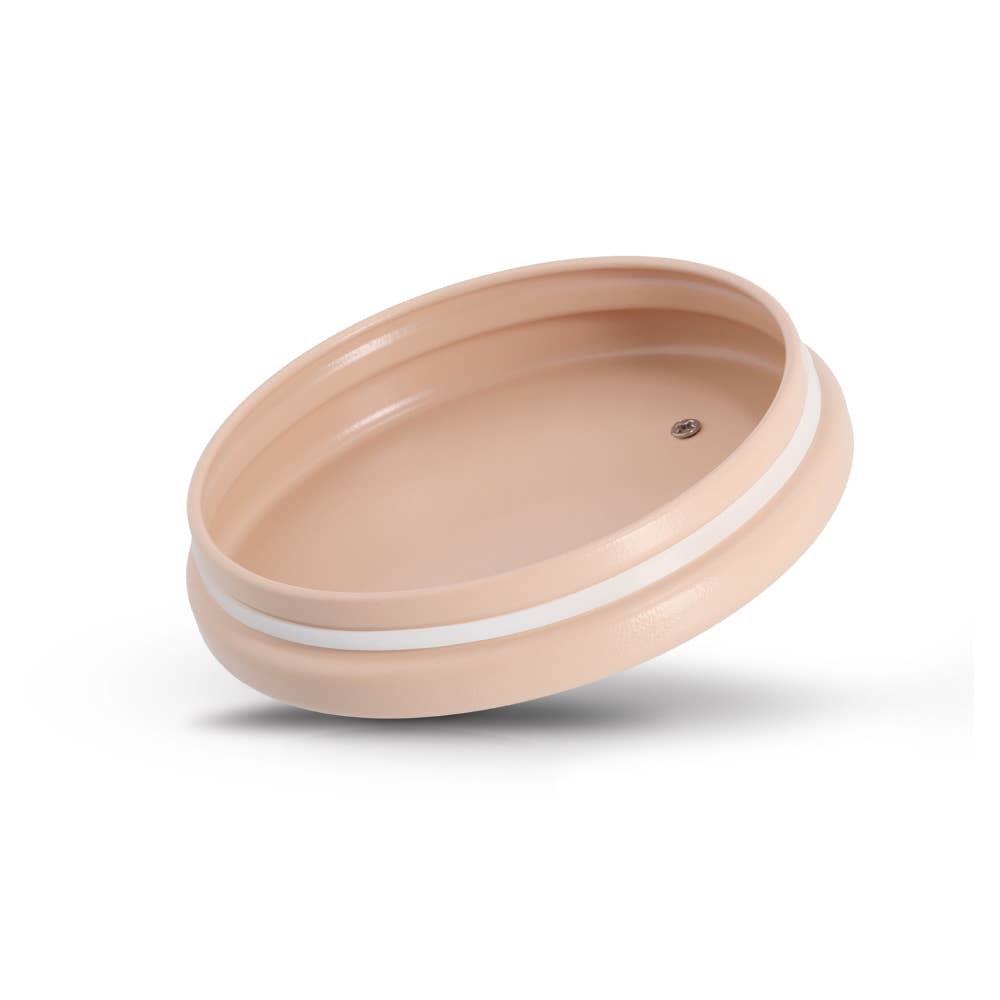 Mandel Vorratsdose, 850 ml, Metall/Gummibaum, Mandel für den Großhandel auf Faire1