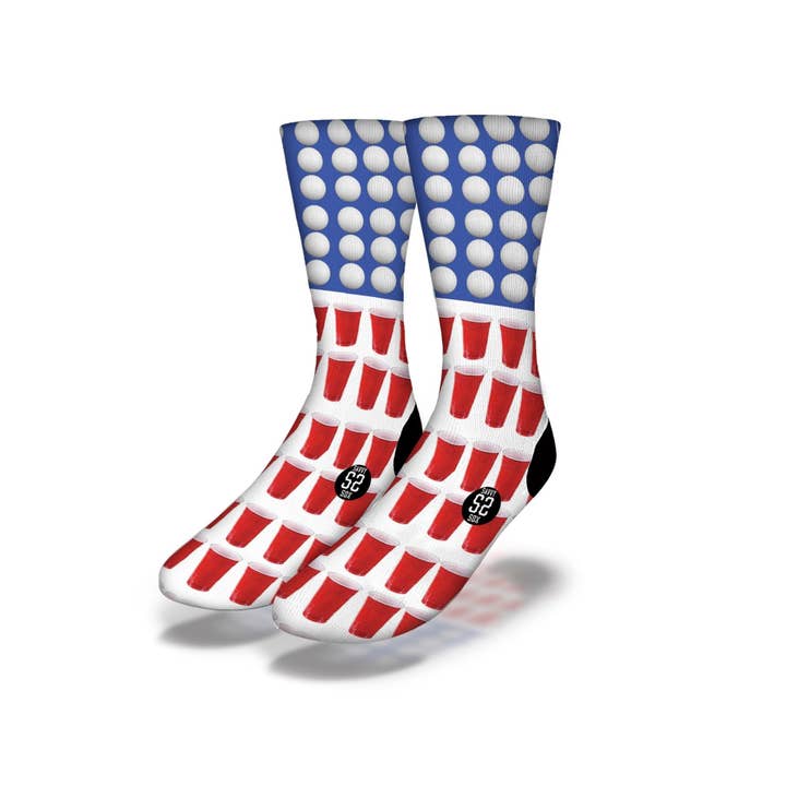 Beer Pong Champ Socks for wholesale by Savvy Sox