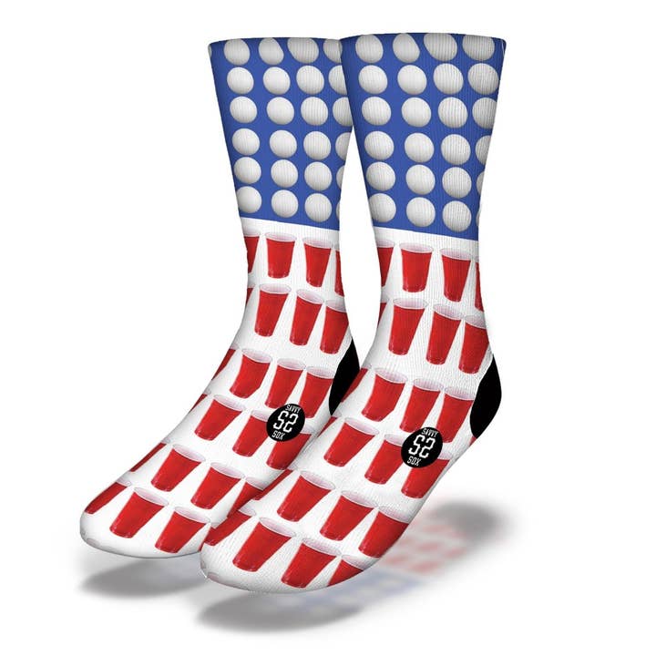 Beer Pong Champ Socks for wholesale by Savvy Sox