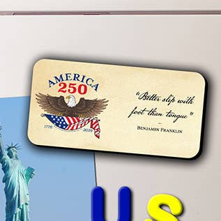 "Meilleur glissement avec le pied" Aimant Long America250™ pour la vente par Nelson Gifts Wholesale