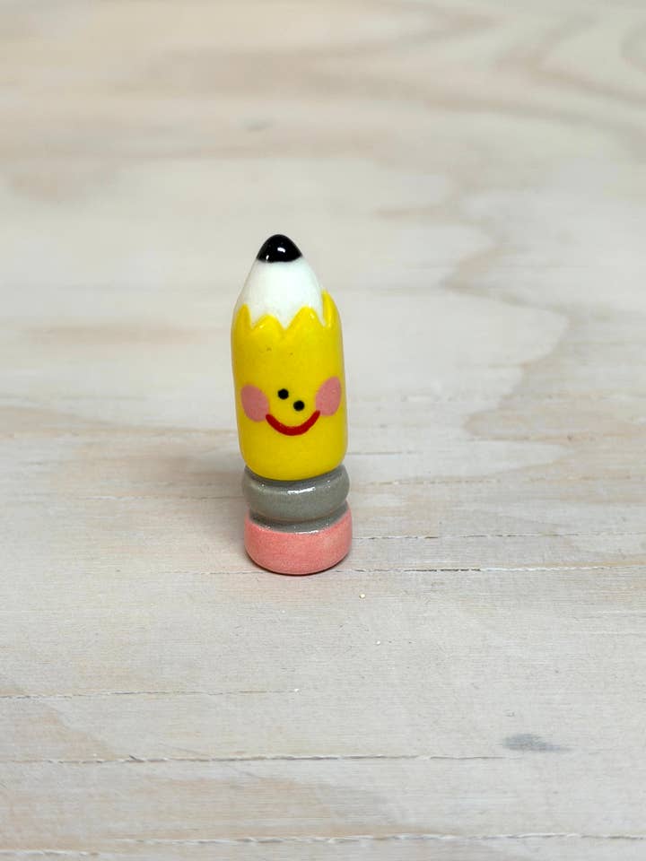 Pencil Desk Pal - Mini Ceramic Trinket (Made to Order) for wholesale by Rolly Poly Studios