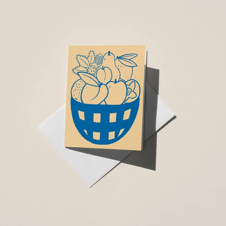 Fruit Bowl, A2 Greeting Card for wholesale by Christine Witmore