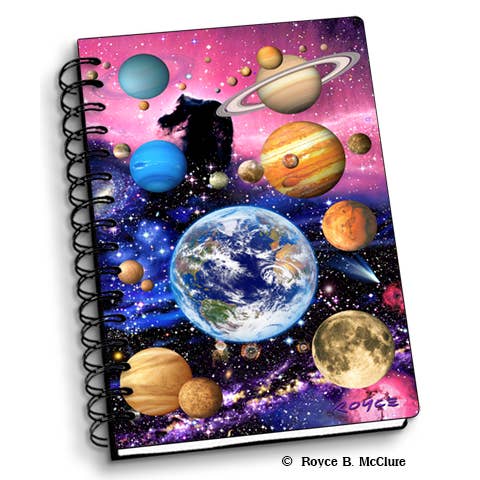 Artgame Ltd. - Wholesale Notebook - 3D Royce Notebook 4" x 6" - Planets