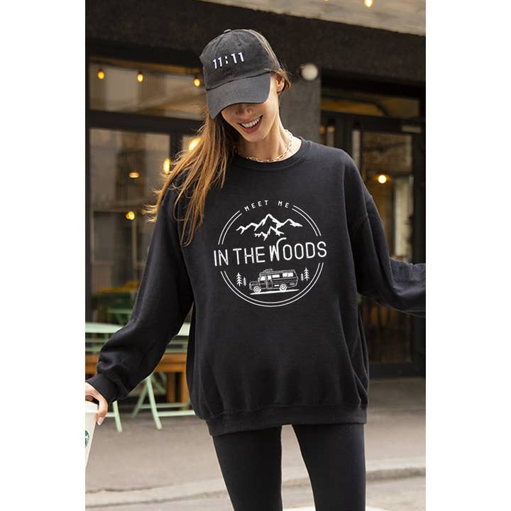 ENCONTRA-ME NA FLORESTA SWEATSHIRTS GRÁFICAS VINTAGE por atacado de Illustrated Society