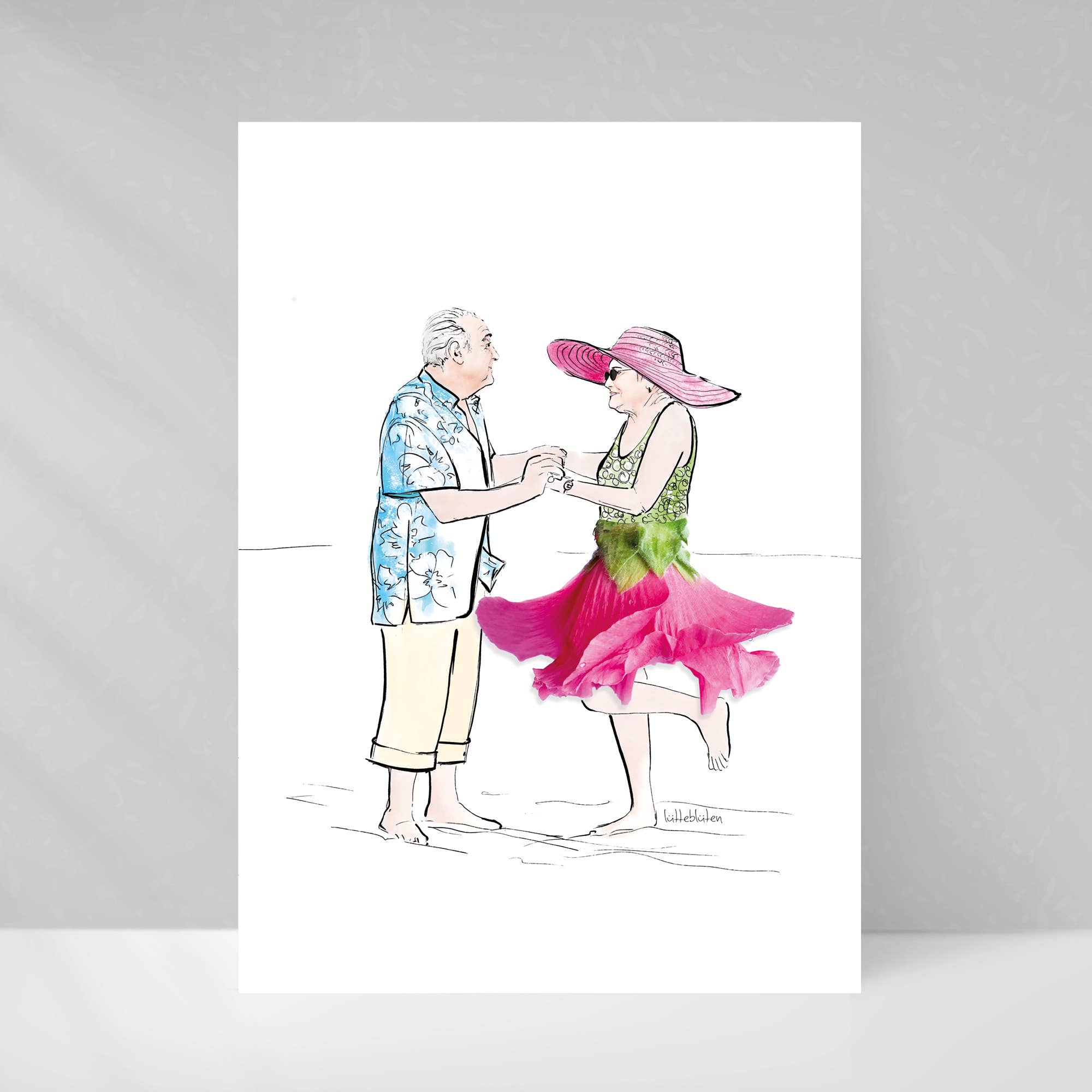 Lütteblüten - Venta al por mayor Tarjetas de boda - Tarjeta de aniversario de bodas de oro con sobre2