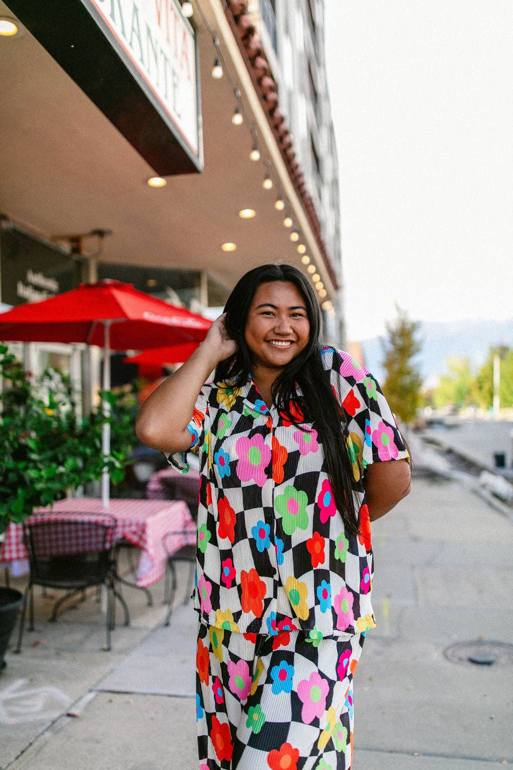 Taby Originals – wholesale Set med topp och byxa – Dam – TABY ORIGINAL: In My Blooming Era Plisse Set I STORLEKAR XS-5X***4