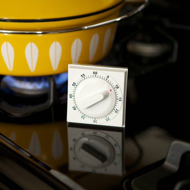 Fox Run Brands - Wholesale Timer - Fox Run Square Timer, 60-Minute, White, 2" x 2.75" x 3"1