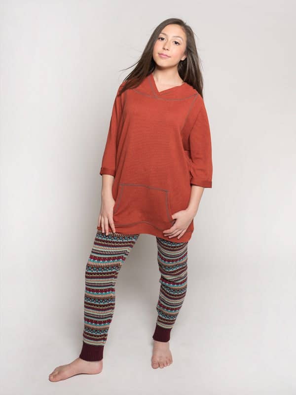 Kathryn Hoodie, gebrand oranje voor wholesale door Sugar And Bruno