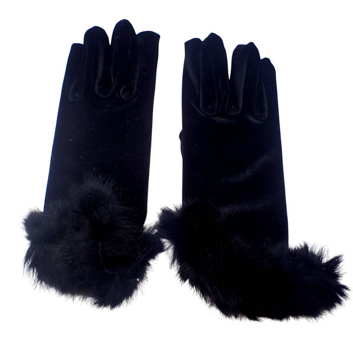 Velvet Short Evening Gloves for Women, Gloves Women, Fancy Dress, Ladies Gloves, Womens Gloves, Velvet Gloves, Thin Gloves, Womens Black Gloves for wholesale by Topkids Accessories