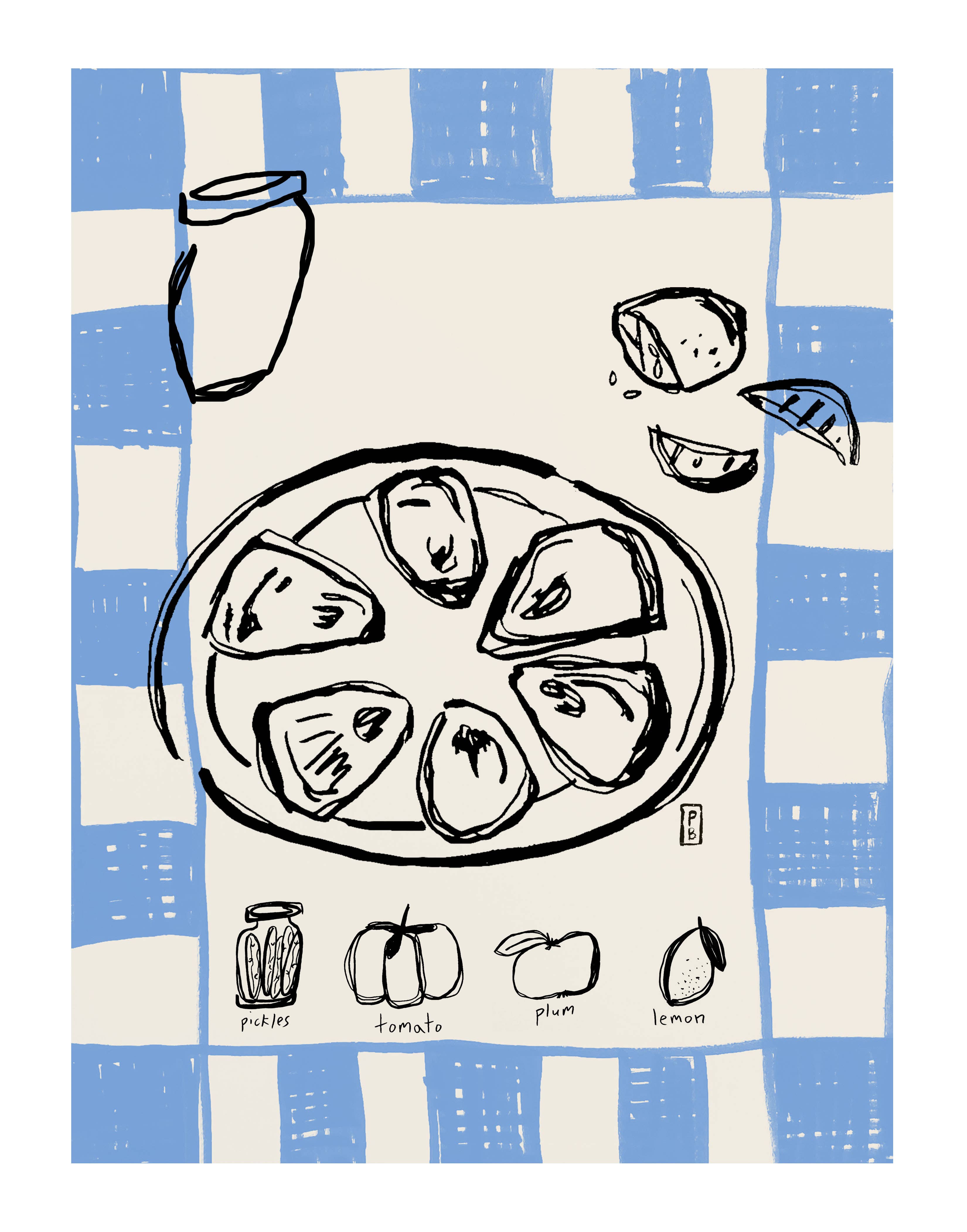 Pascale Berkowitz Studio Art - Wholesale Art Print - "Oysters" Giclée Fine Art Print1