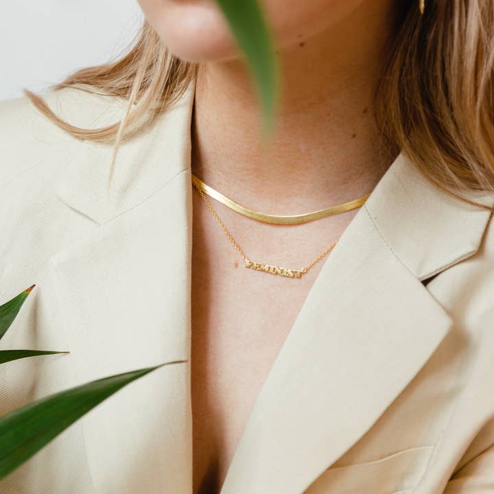 Rover & Kin - Wholesale Pendant/Charm Necklace - FEMINIST Necklace1