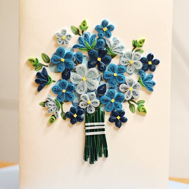 UViet Store - Wholesale Everyday Greeting Card - Blue Bouquet1