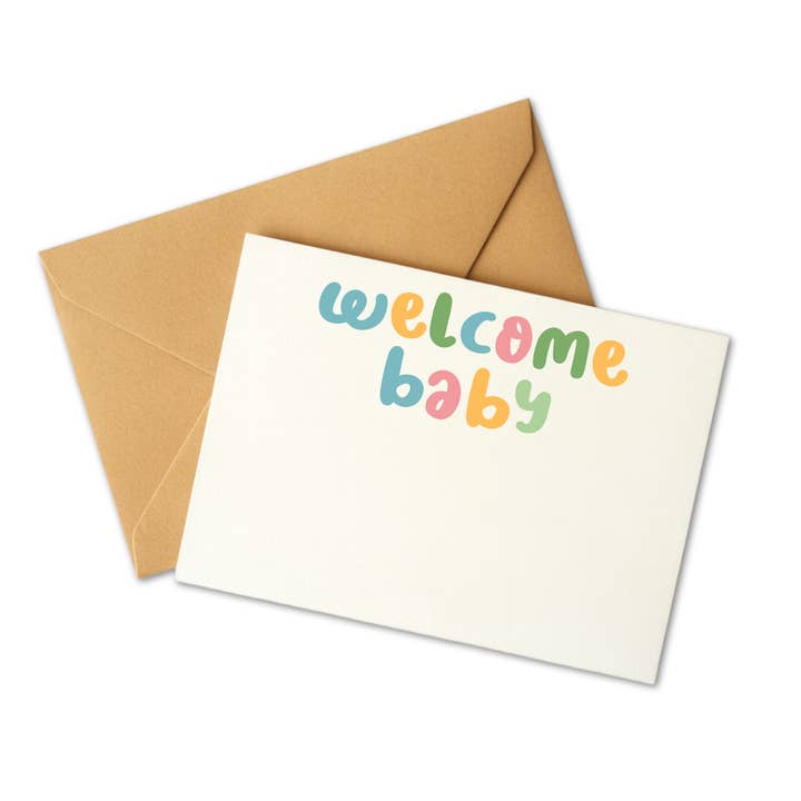 WELCOME BABY MINI CARD for wholesale by Stickerlishious