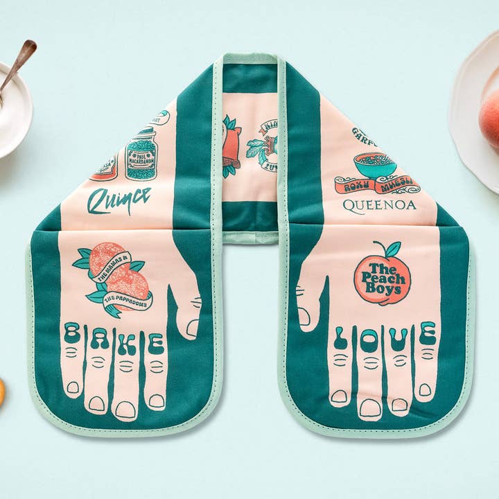 Studio Gardiner - Vendita all'ingrosso Guanti da forno/Presine - Bake Love - Guanto da forno doppio2